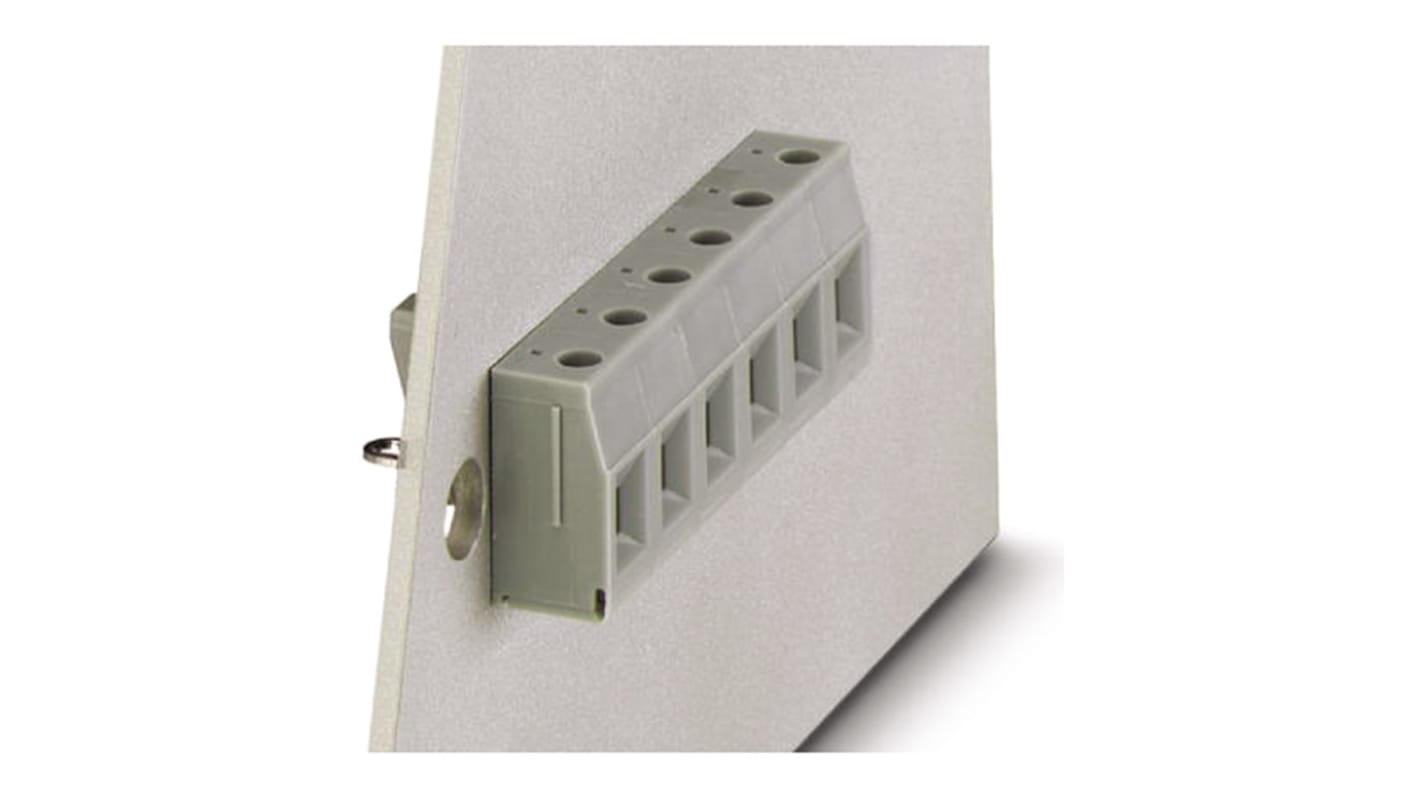 Phoenix Contact COMBICON Power Series VDFK 4/K GNYE Feed Through Terminal Block, 32A, Screw Termination