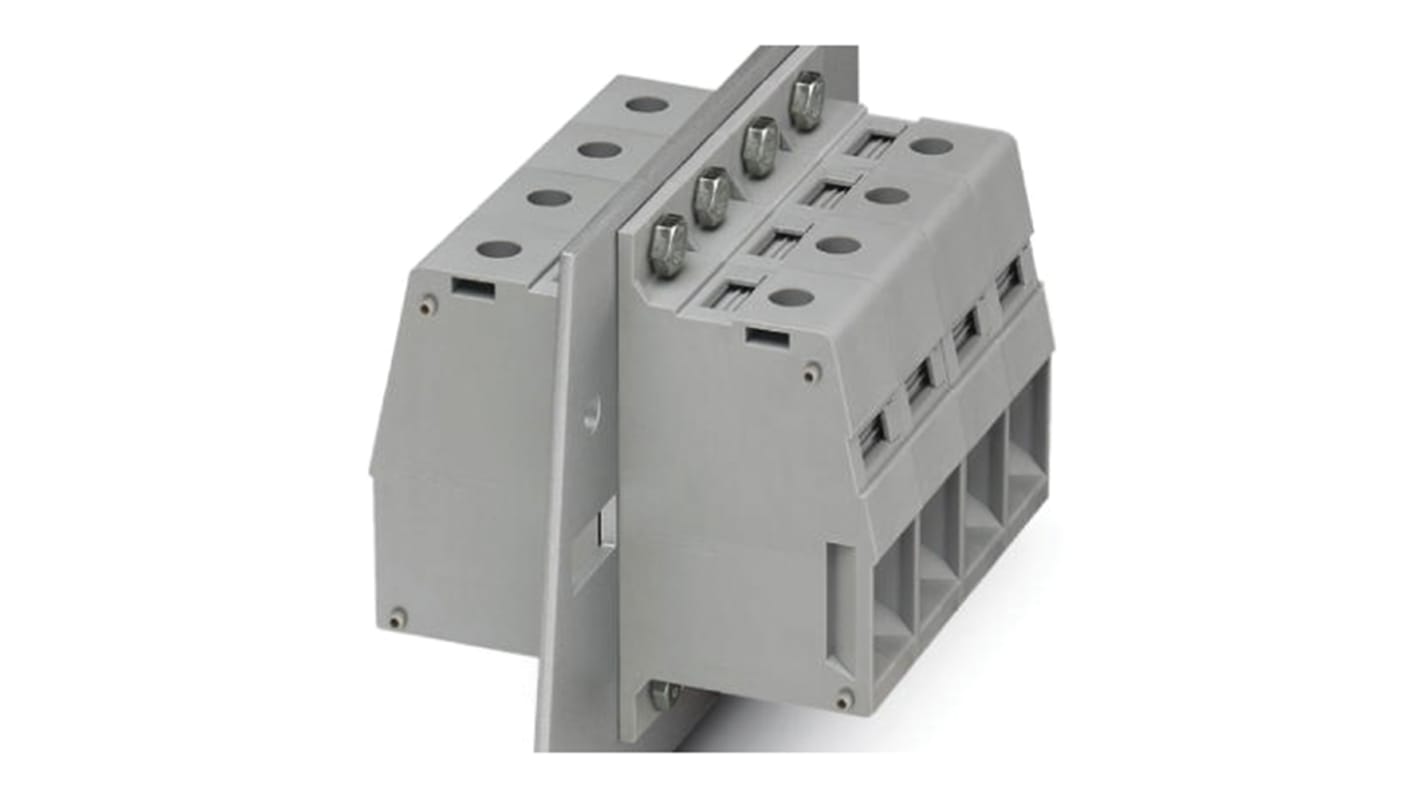 Phoenix Contact HDFK95-F/Z Series Feed Through Terminal Block, 2-Contact, 1-Row, Screw Termination