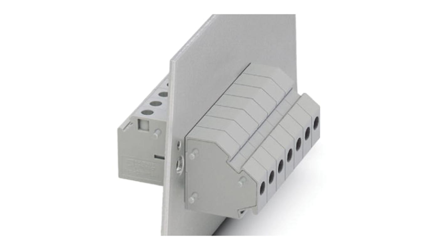 Phoenix Contact HDFKV10-HV/Z Series Feed Through Terminal Block, 2-Contact, 1-Row, Screw Termination