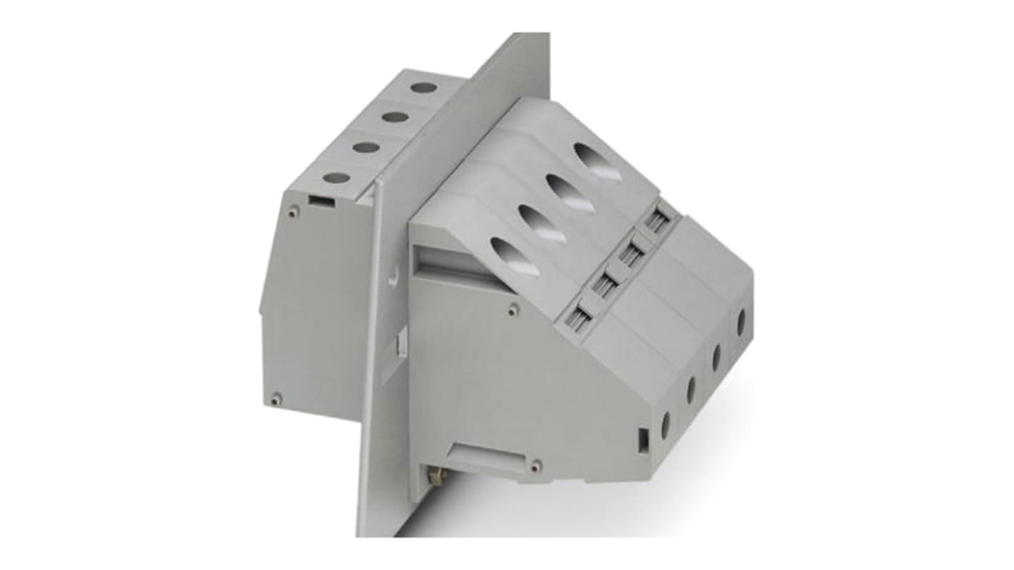 Phoenix Contact HDFKV95-F/Z Series Feed Through Terminal Block, 2-Contact, 1-Row, Screw Termination