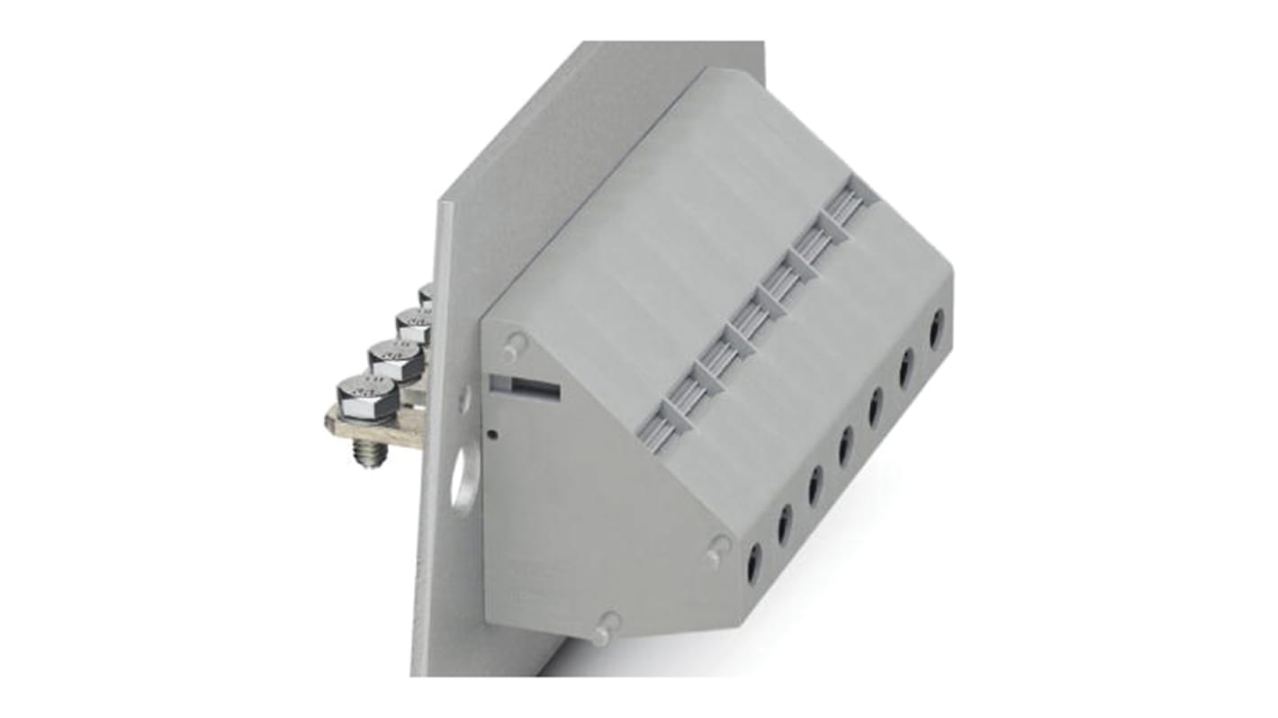 Phoenix Contact HDFKV25-VP/Z Series Feed Through Terminal Block, 2-Contact, 1-Row, Screw Termination