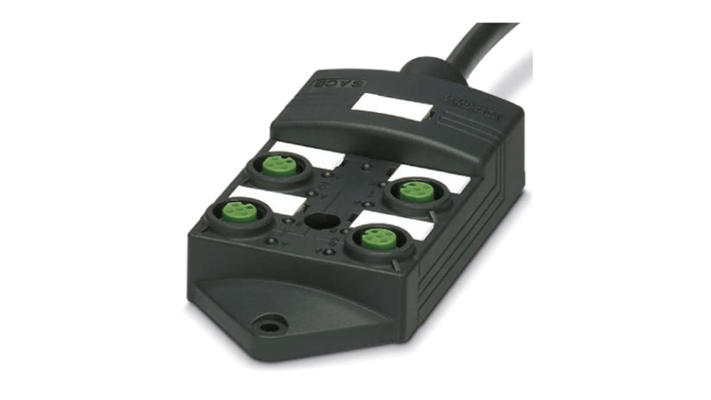 Phoenix Contact SACB Sensor-Box A-codiert gerade, 4-Port / 5 Auslässe