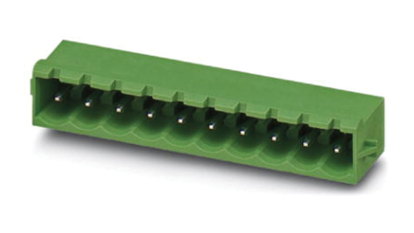 Phoenix Contact 5.08mm Pitch 2 Way Pluggable Terminal Block, Header, Solder Termination