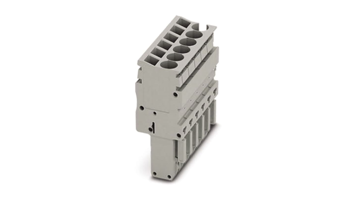 Phoenix Contact 3 Way Pluggable Terminal Block, Plug, Free Hanging (In Line), Screwless Termination