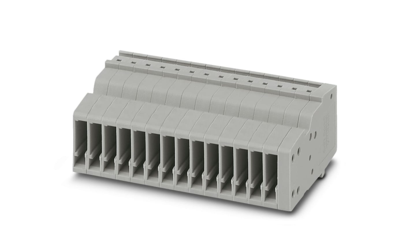 3213506 Phoenix Contact Pluggable Terminal Block, Receptacle, Push In