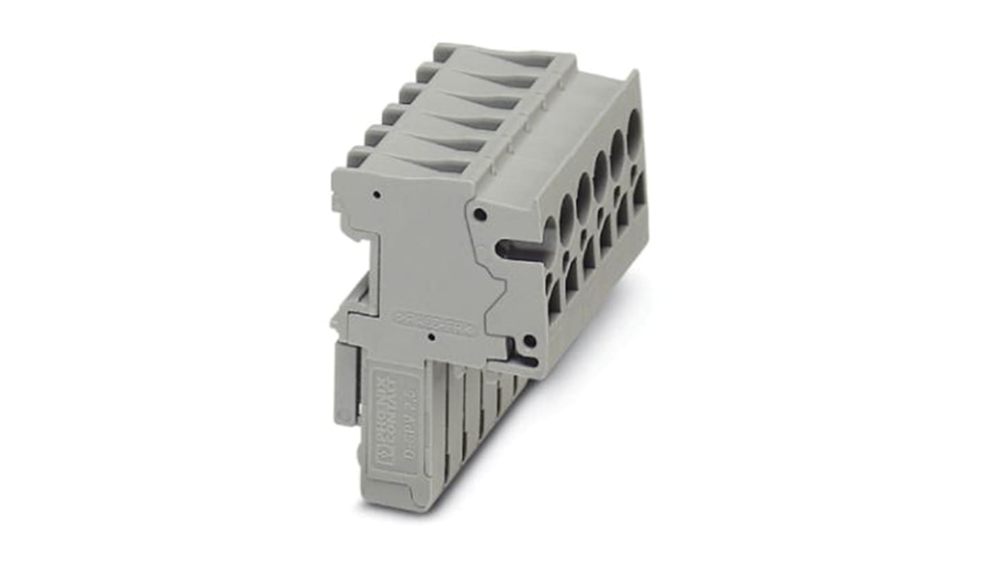 Phoenix Contact 9 Way Pluggable Terminal Block, Plug, Spring Cage Termination