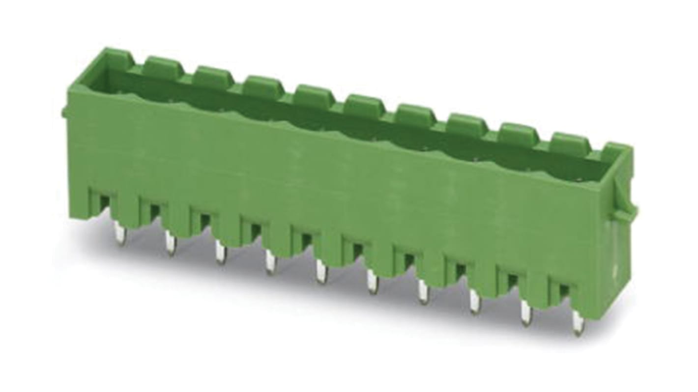 Conector macho para PCB Phoenix Contact serie MSTBVA 2.5/ 4-G-RN de 4 vías, paso 5.0mm, para soldar