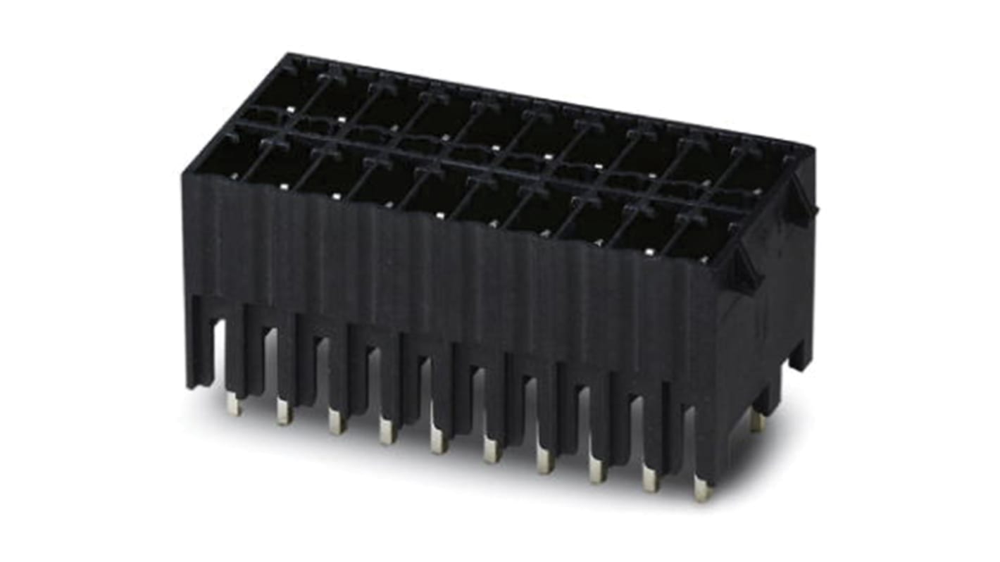 Phoenix Contact 3.5mm Pitch 12 Way Pluggable Terminal Block, Header, Solder Termination