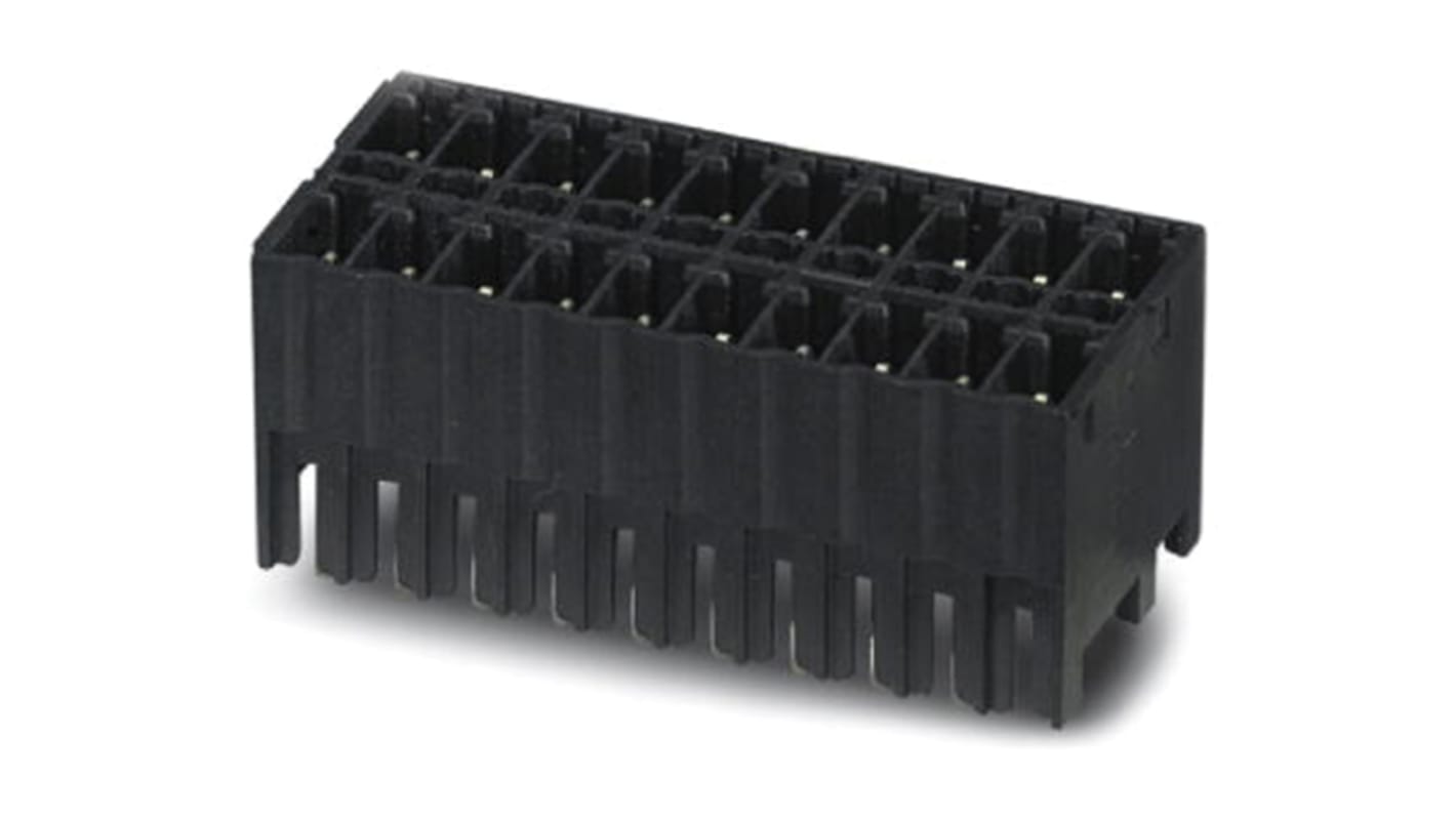 Phoenix Contact 3.5mm Pitch 6 Way Pluggable Terminal Block, Header, Solder Termination