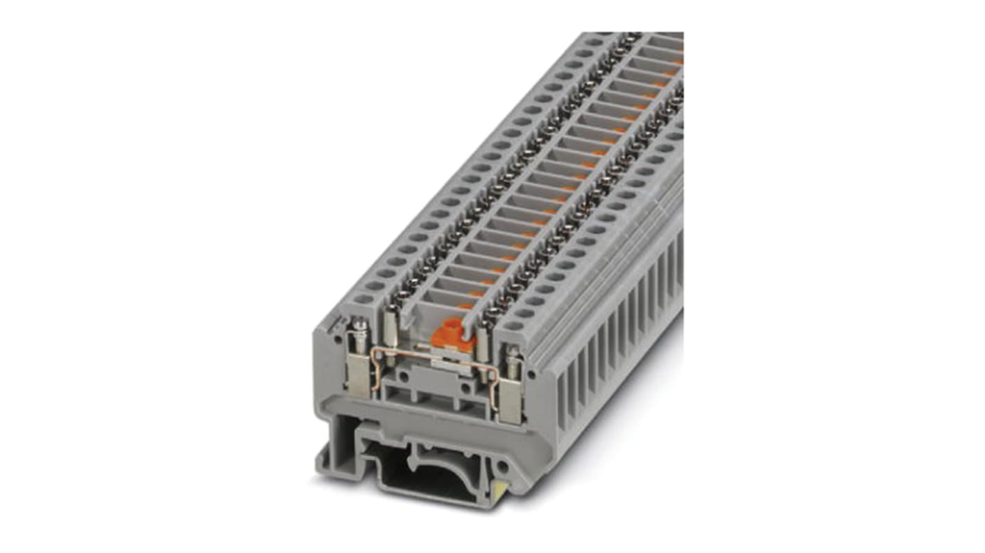 Phoenix Contact URTK/SS-PSB Series Grey Disconnect Terminal Block, Single-Level, Screw Termination