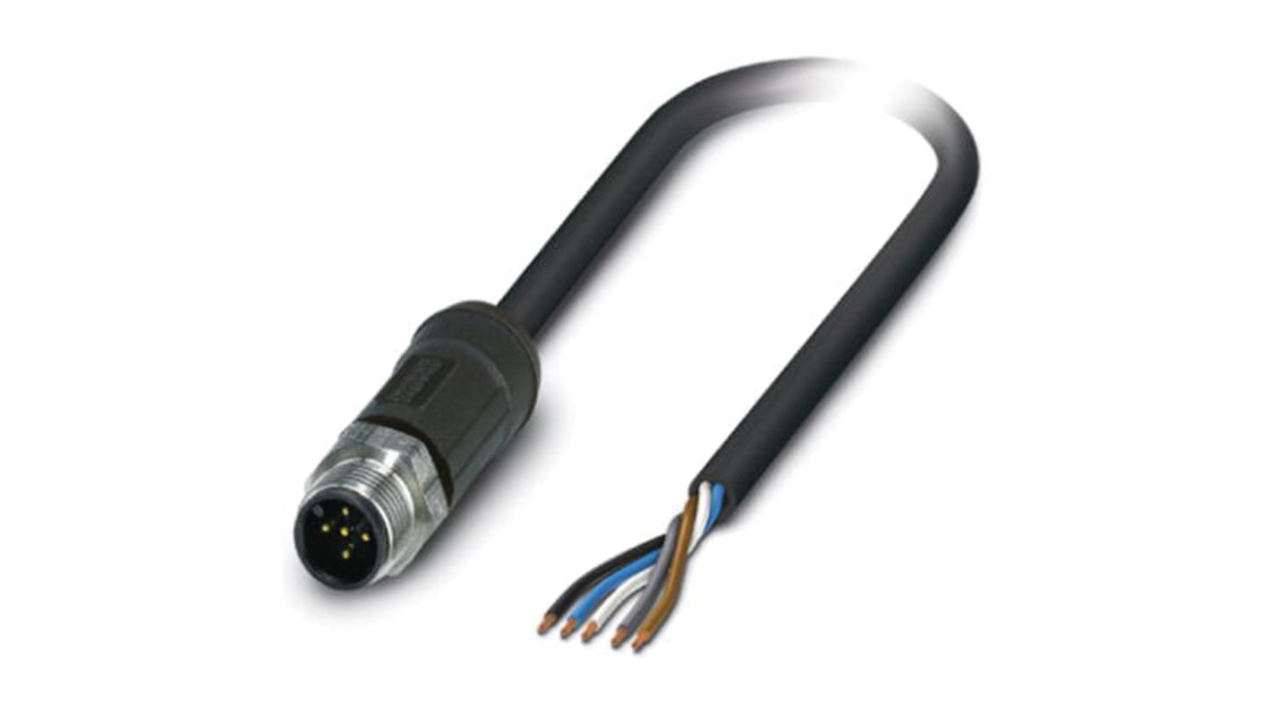 Phoenix Contact Male 5 way M12 to Sensor Actuator Cable, 2m