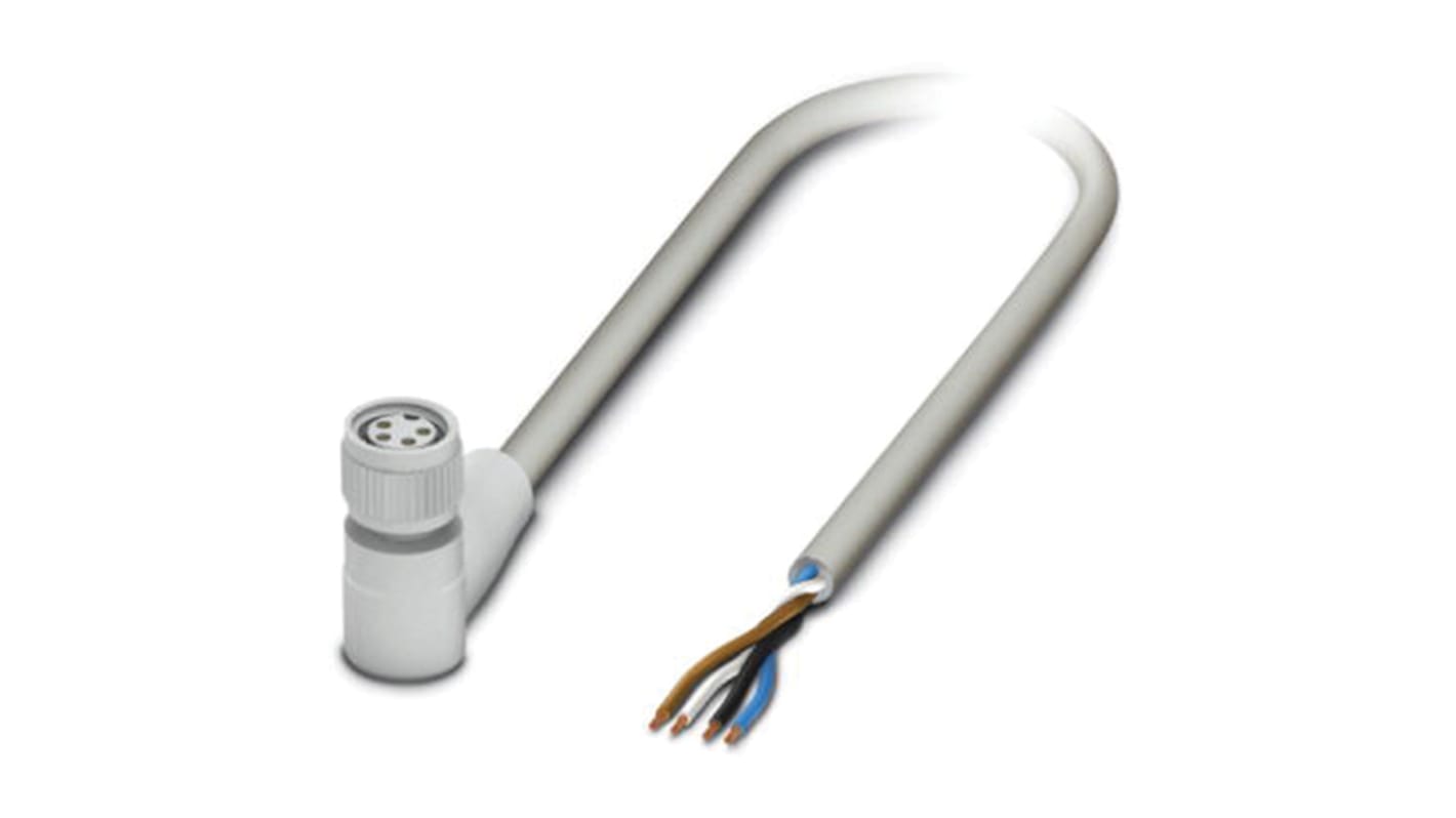 Cable de conexión Phoenix Contact, con. A M8 Hembra, 4 polos, long. 10m, 30 V, 4 A, IP65, IP67, IP68, IP69K