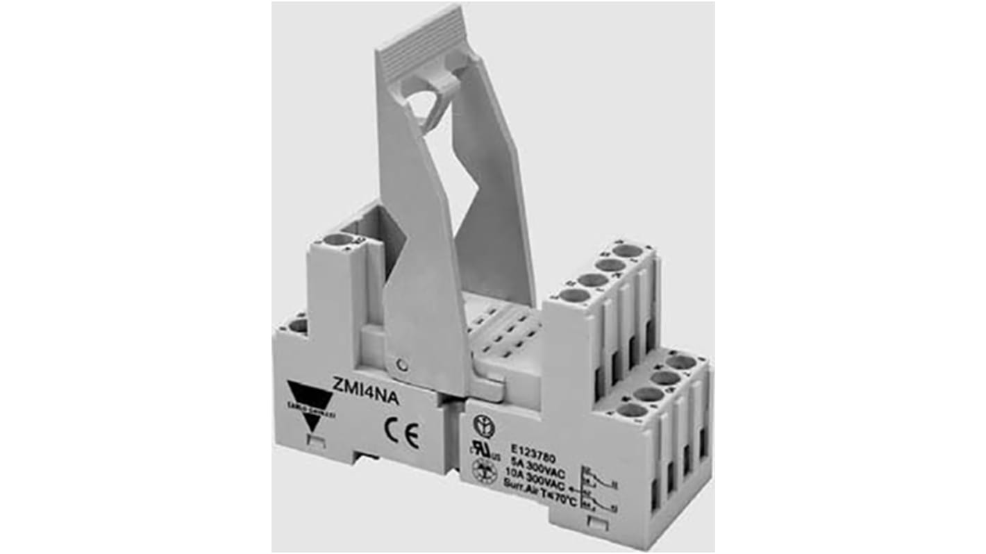 ZMI2NA Carlo Gavazzi Relay Socket for use with RMI Series Relay RS