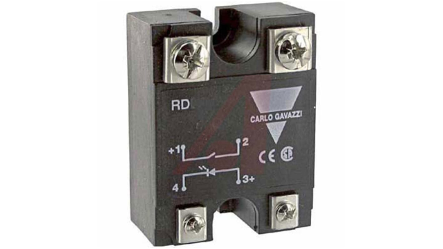 Relais statique Carlo Gavazzi RA 24, 25 A, Montage panneau, 280V c.a. / V c.c., 280 V c.a.