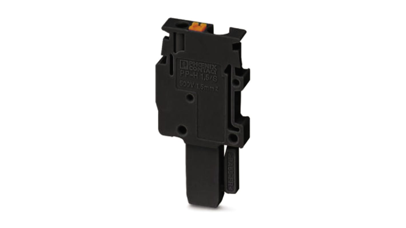 Phoenix Contact PP-H 1.5/S/1-L BK Series Modular Connector, 17.5A