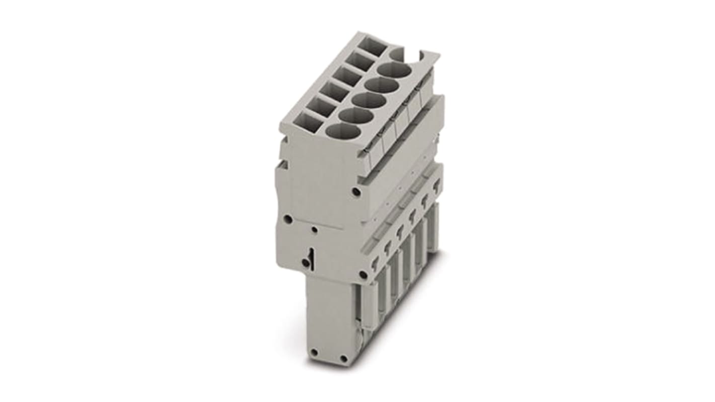 Phoenix Contact 1 Way Pluggable Terminal Block, Plug, Free Hanging (In Line), Screwless Termination