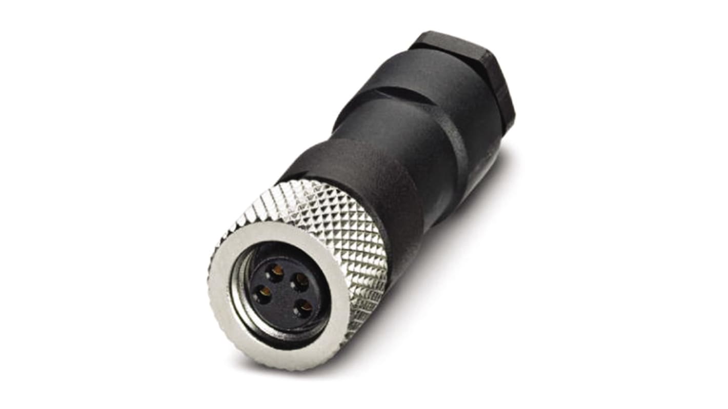 Phoenix Contact Circular Connector, 4 Contacts, M8 Connector, Socket, Female, IP67, SACC Series