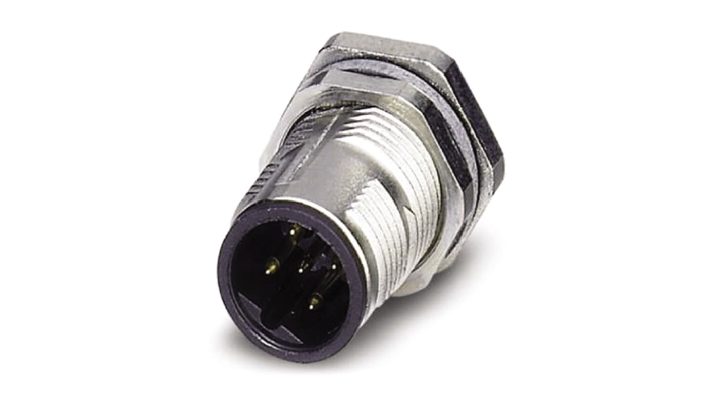 Phoenix Contact Circular Connector, 5 Contacts, M12 Connector, Male, IP67, SACC Series