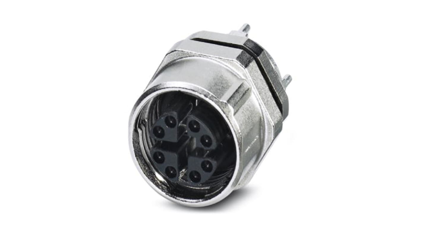 Conector circular Phoenix Contact serie SACC de 8 vías hembra, IP65, IP67