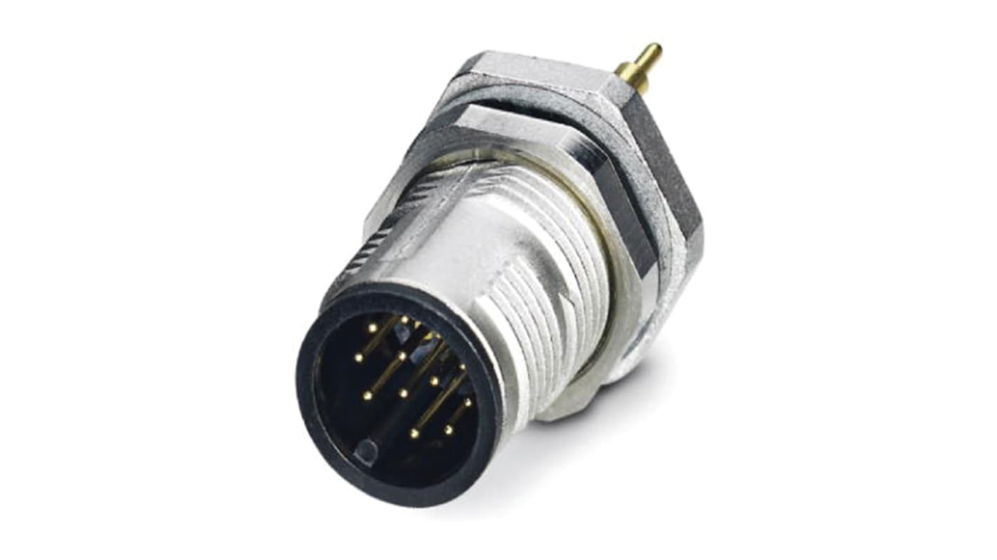 Phoenix Contact Circular Connector, 12 Contacts, M12 Connector, Male