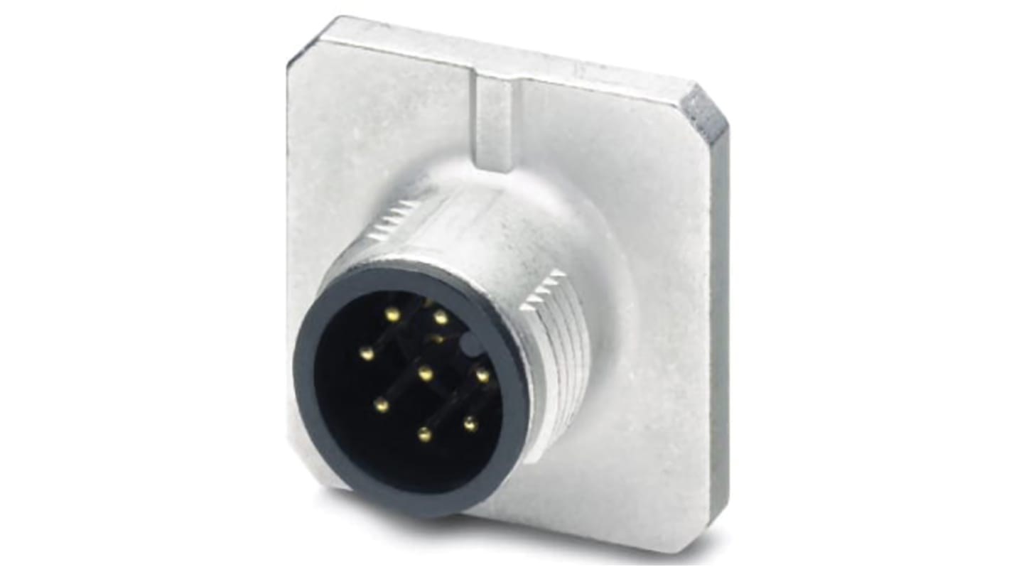 Conector circular Phoenix Contact macho serie SACC de 8 vías hembra, Montaje frontal, IP20