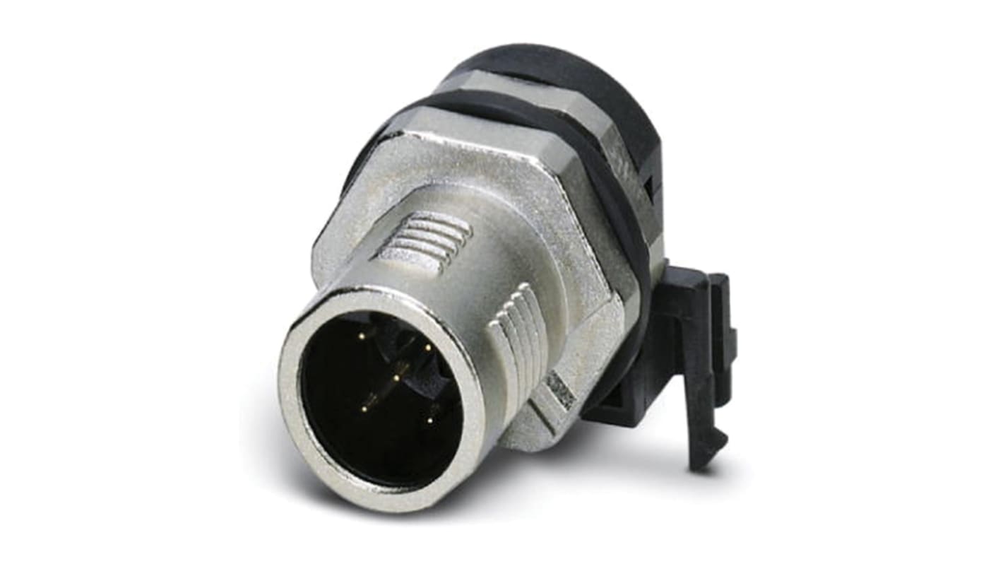 Conector circular Phoenix Contact serie SACC de 5 vías macho a hembra, IP67