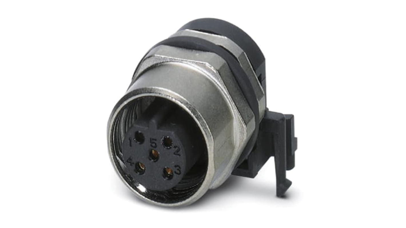 Phoenix Contact Circular Connector, 5 Contacts, M12 Connector, Female, IP67, SACC Series