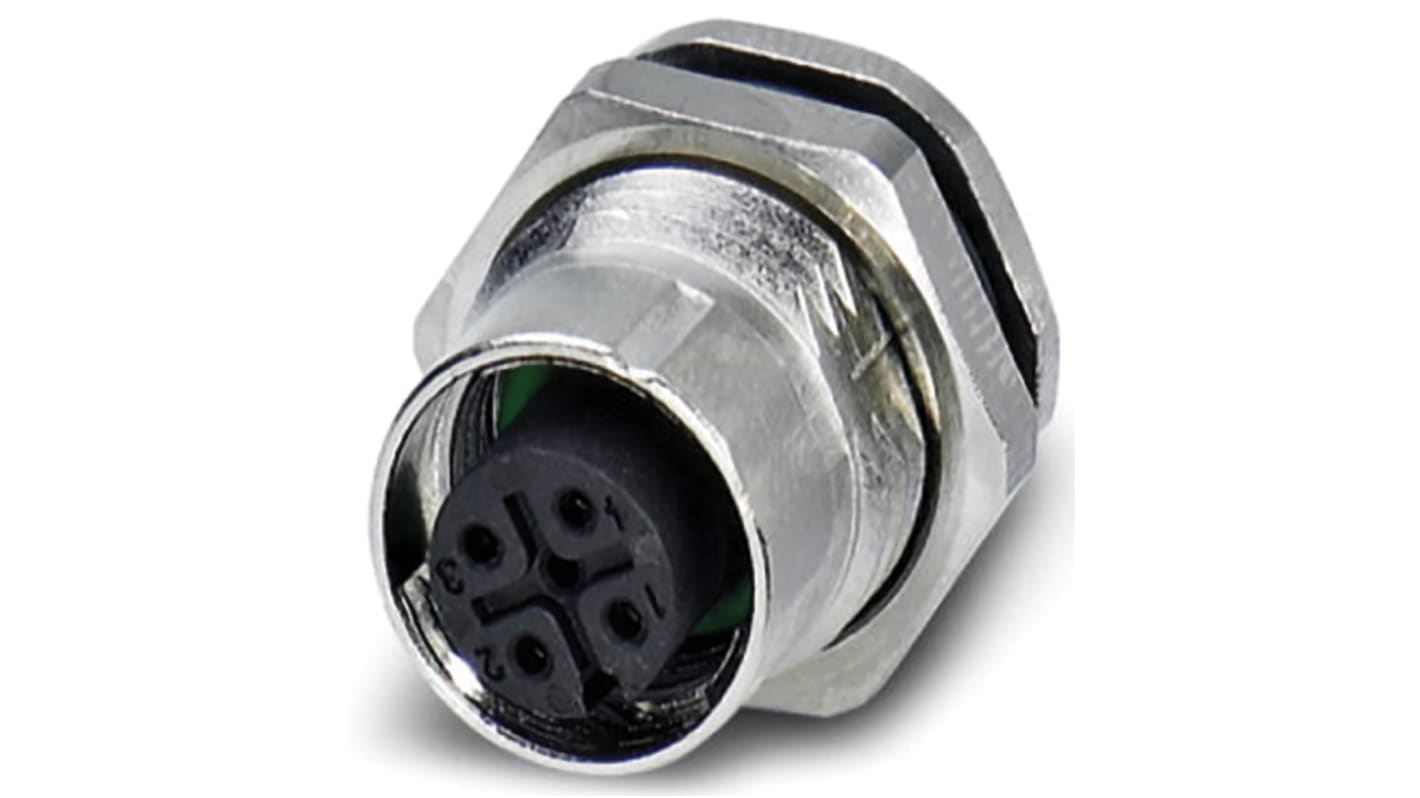 Phoenix Contact Circular Connector, 4 Contacts, M12 Connector, IP67, SACC Series