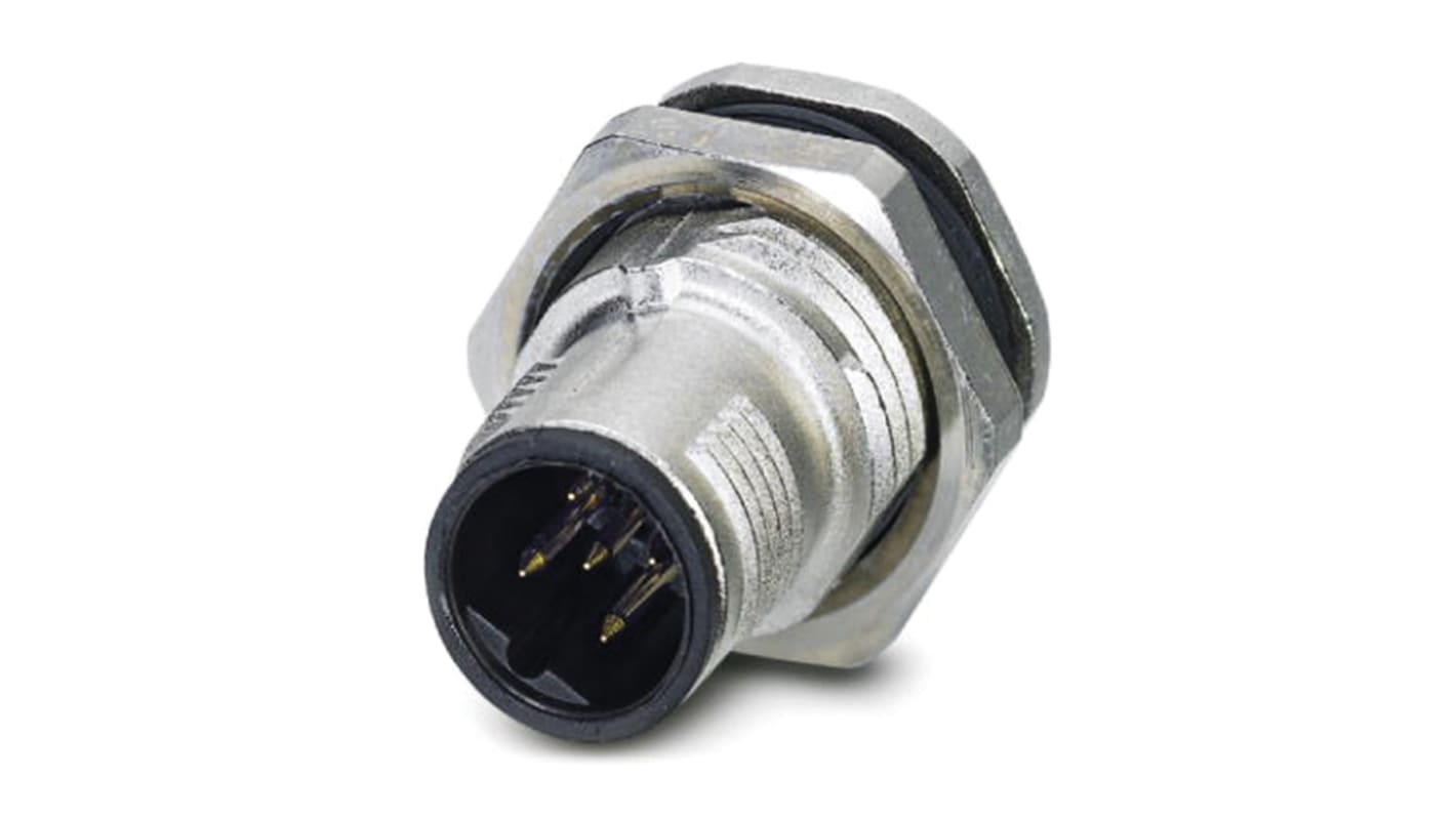 Phoenix Contact Circular Connector, 5 Contacts, M12 Connector, Male, IP67, SACC Series