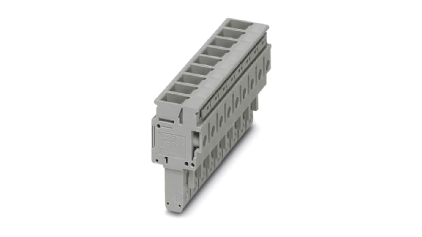 Phoenix Contact 8.2 mm Pitch 9 Way Pluggable Terminal Block, Plug, Screw Termination