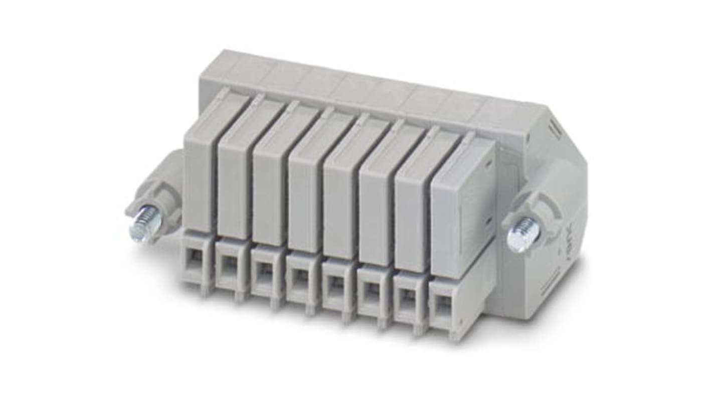 Phoenix Contact 8 Way Pluggable Terminal Block, Plug, Screw Termination