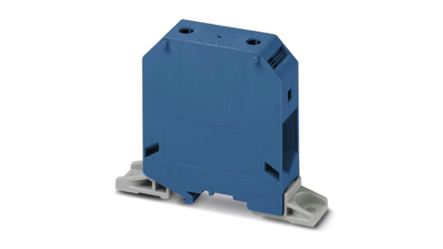 Phoenix Contact UKH95-F BU Series Blue DIN Rail Terminal Block, Screw Termination