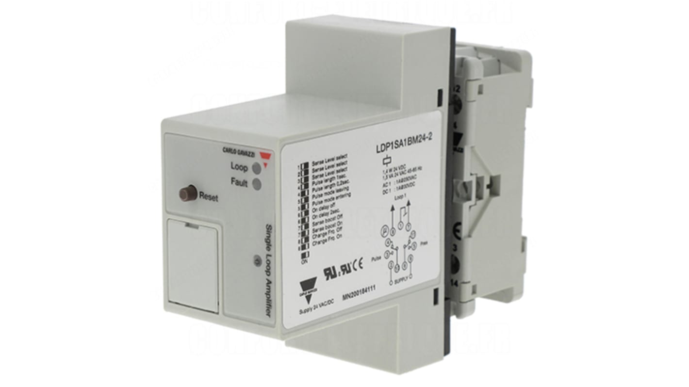 Carlo Gavazzi Inductive Block-Style Loop Detector, 19.2 → 28.8 V ac/dc, IP20