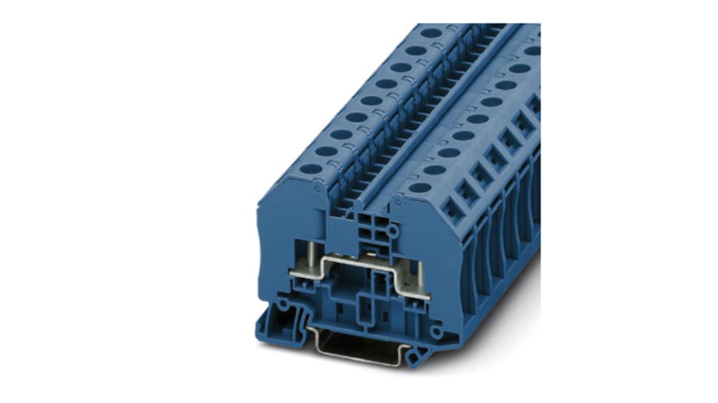 Phoenix Contact RT 3 BU DIN-Schienen Anschlussklemmenblock Einfach Blau, 0.1 → 2.5mm², 1 kV / 24A,