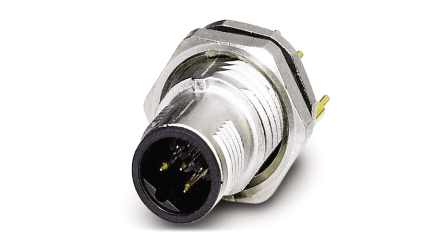 Phoenix Contact Circular Connector, 5 Contacts, M12 Connector, Male, IP67, SACC Series