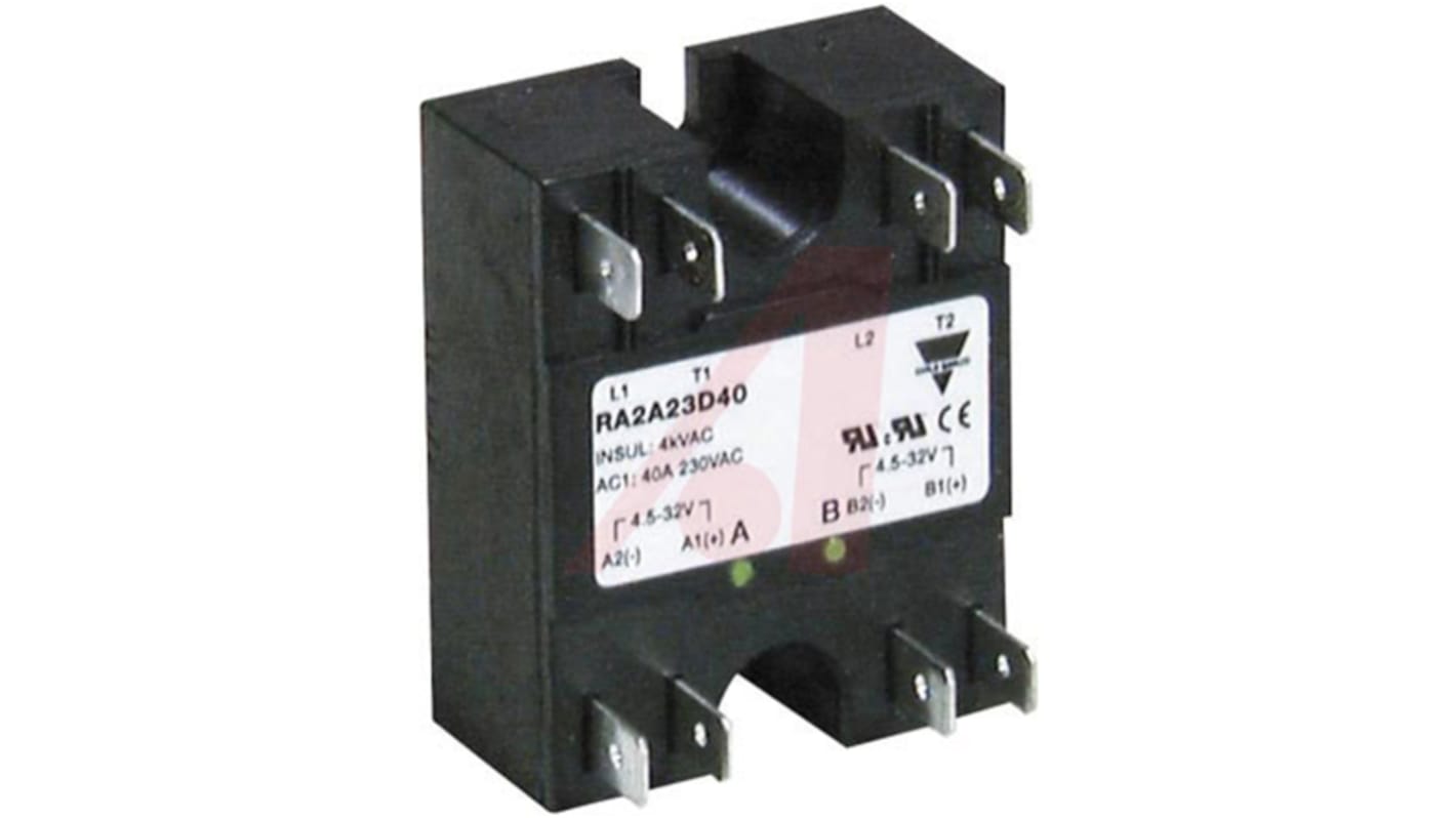 Carlo Gavazzi Tafelmontage Halbleiterrelais mit Nulldurchgang, DPST 265 V ac / 80 A