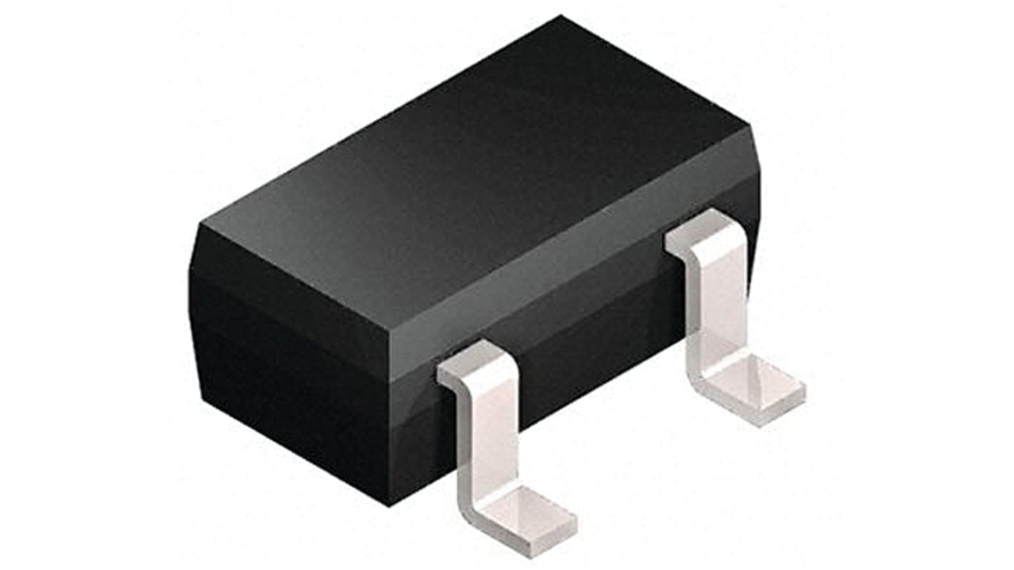 Transistor PNP Infineon, 3 Pin, SOT-23, 100 mA, 30 V, Montaggio superficiale