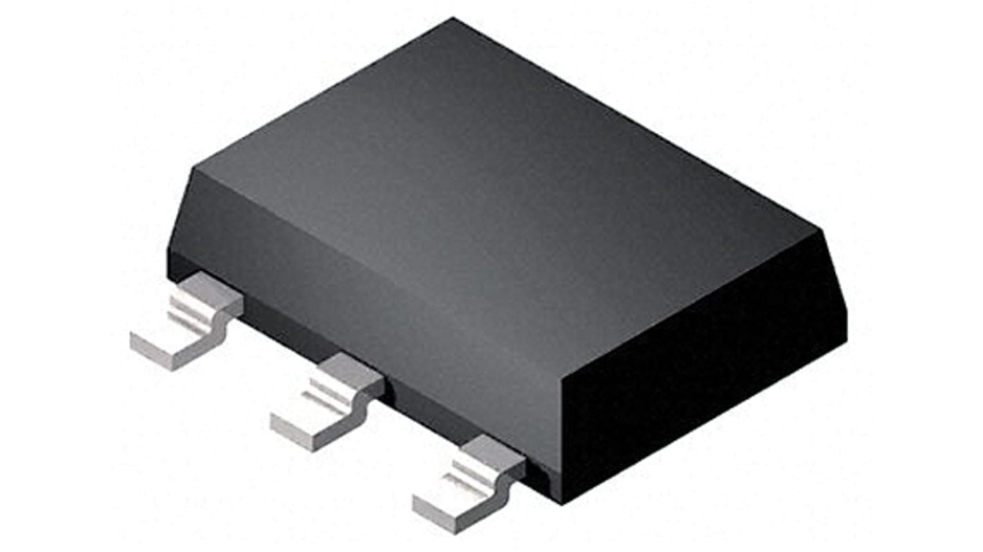 MOSFET Infineon BSP125H6327XTSA1, VDSS 600 V, ID 120 mA, SOT-223 de 3 pines, , config. Simple