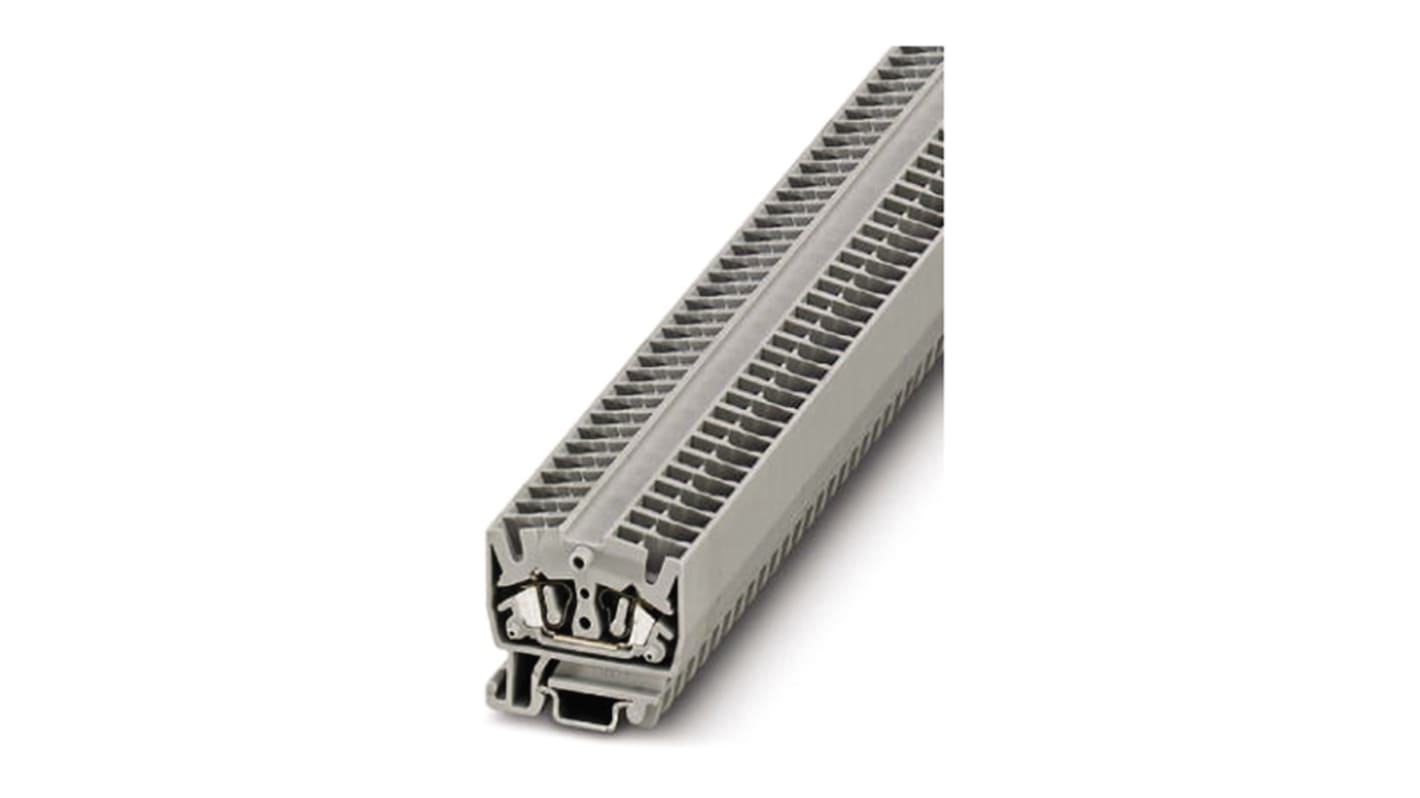 Phoenix Contact MSB 2.5 Series Grey Feed Through Terminal Block, 0.08 → 4mm², Single-Level, Spring Clamp