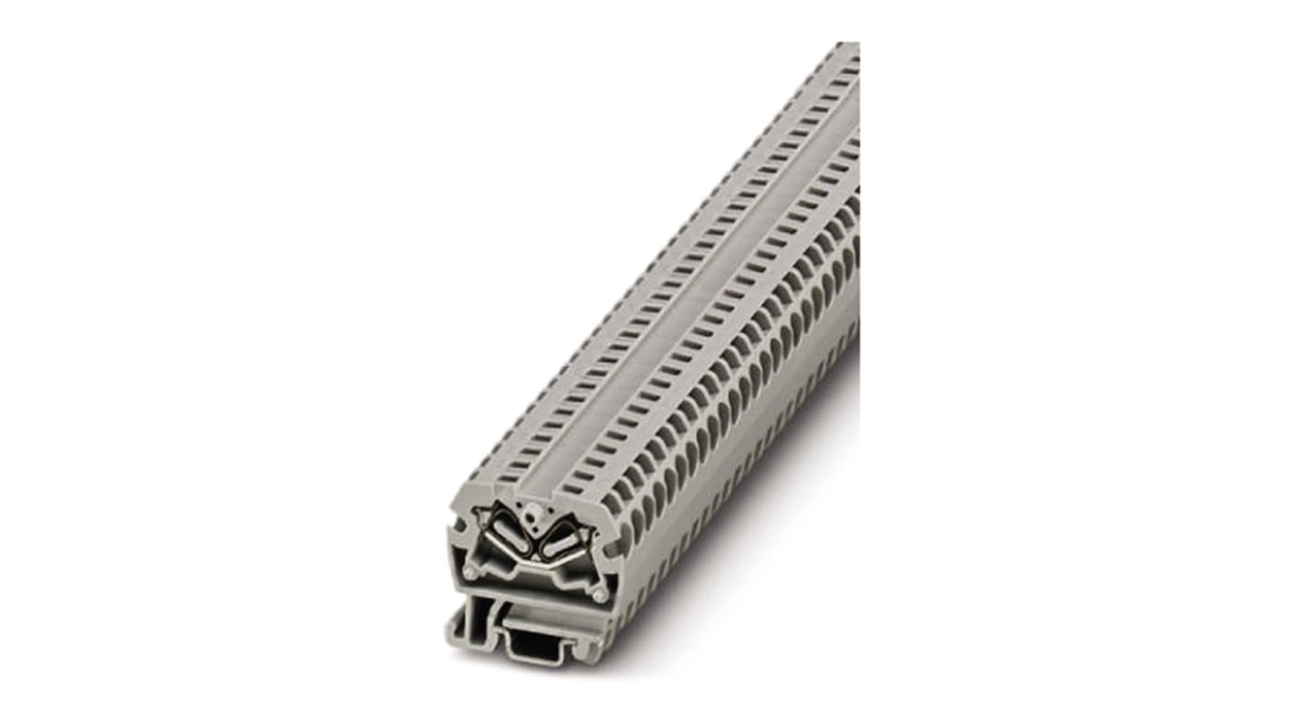 Phoenix Contact MSBV 2.5 Series Grey Feed Through Terminal Block, 0.08 → 4mm², Single-Level, Spring Clamp