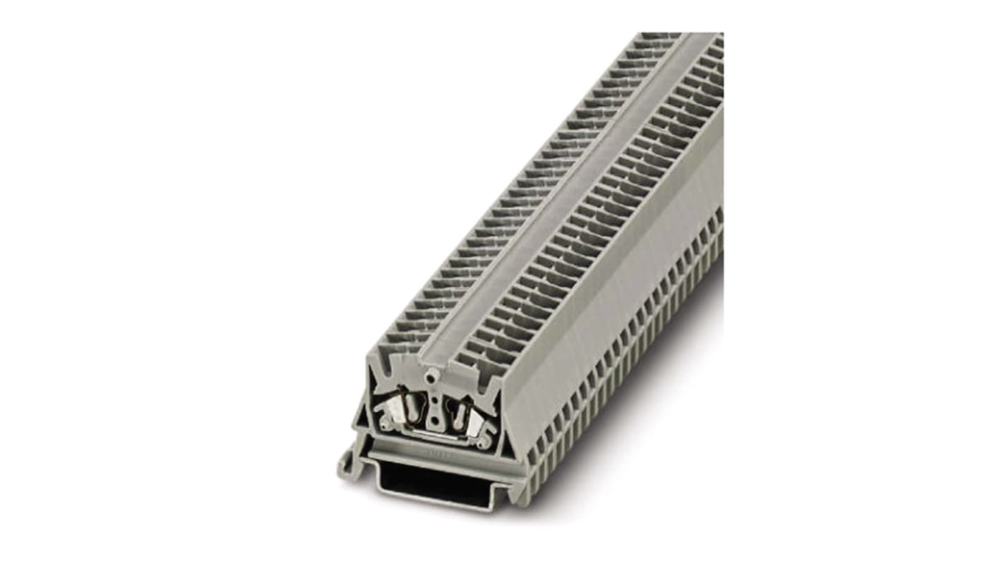 Phoenix Contact MSB 2.5-NS 35 Series Grey Feed Through Terminal Block, 0.08 → 4mm², Single-Level, Spring Clamp