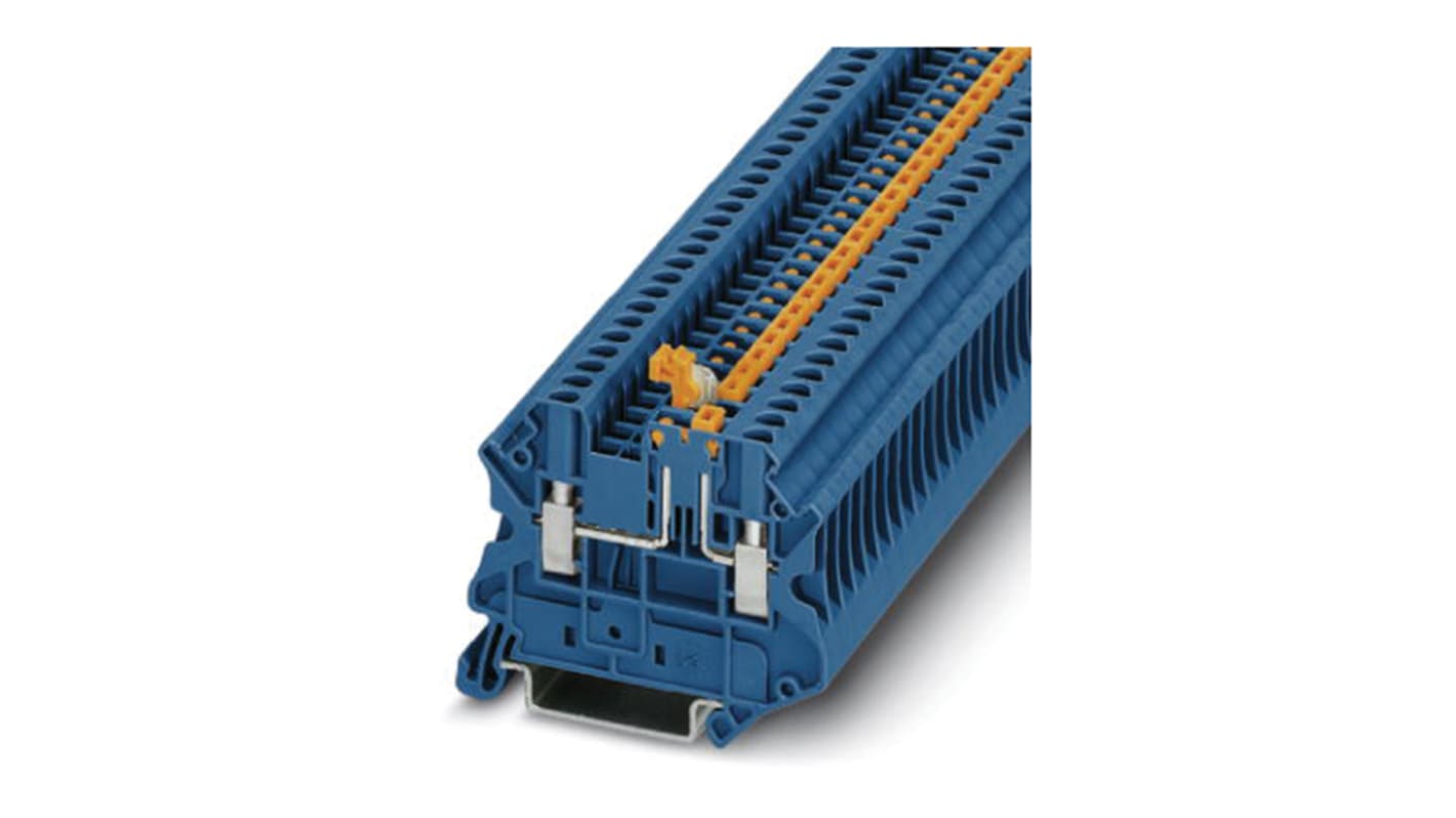 3046553 Phoenix Contact UT 2.5MT BU Series Blue Knife Disconnect