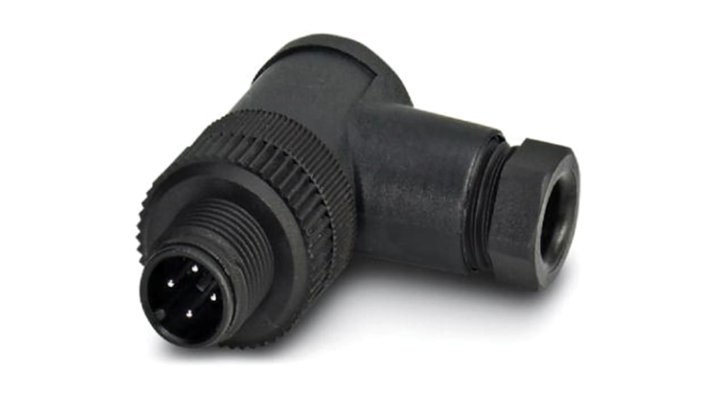 Phoenix Contact Circular Connector, 4 Contacts, M12 Connector, Plug, IP67, SACC Series