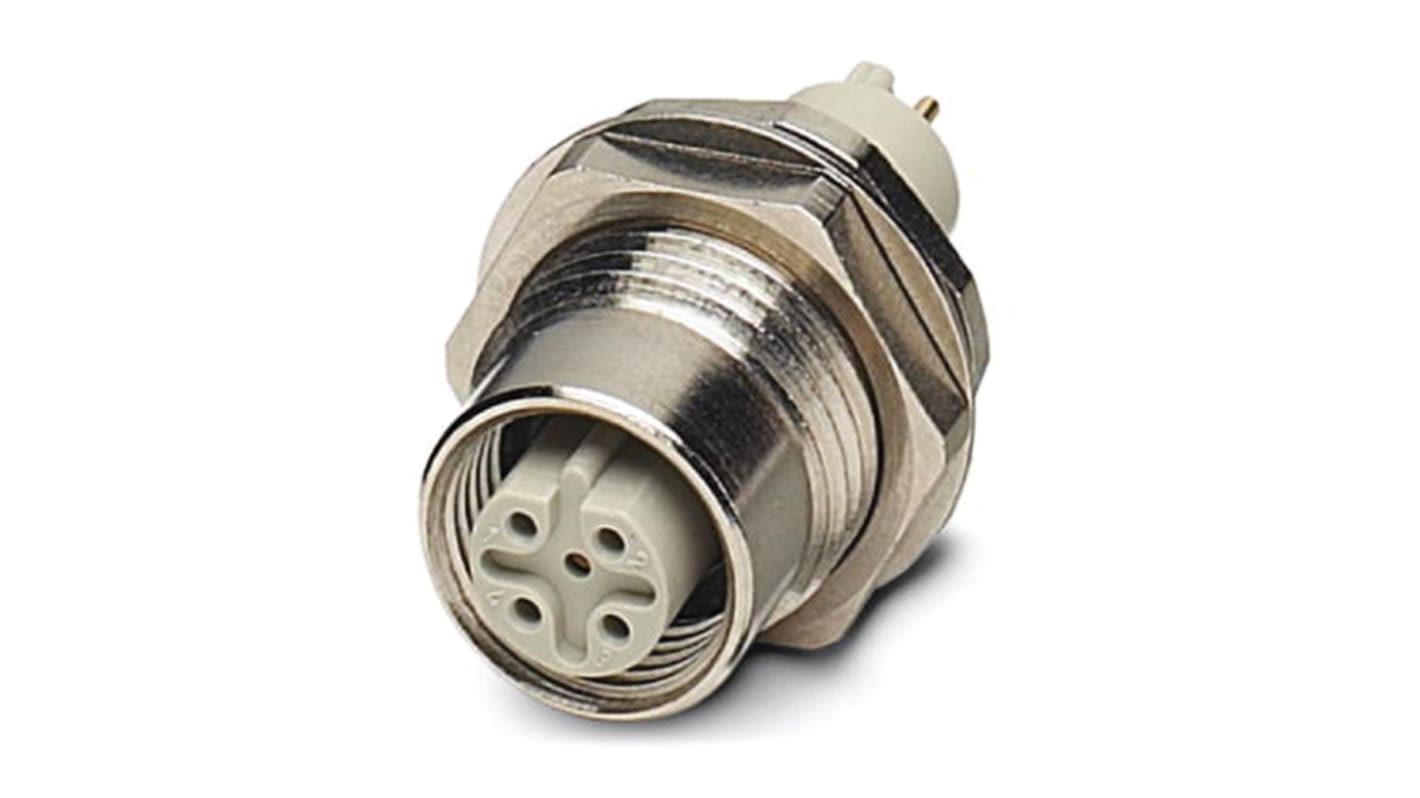 Conector circular Phoenix Contact hembra serie SACC de 5 vías hembra, IP67