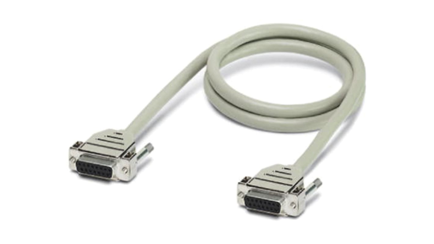 Phoenix Contact Female 37 Pin D-sub to Female 37 Pin D-sub Serial Cable, 6m