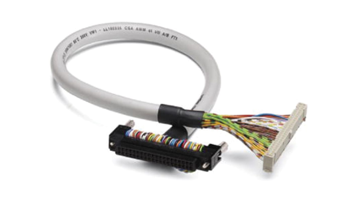 Phoenix Contact PLC Cable for Use with Honeywell MasterLogic 200, Mitsubishi Melsec L, Mitsubishi Melsec Q