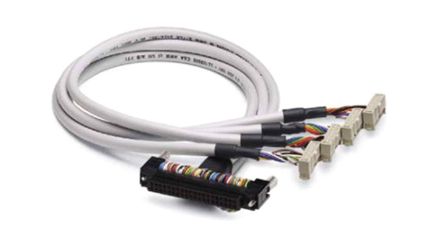 Phoenix Contact PLC Cable for Use with Honeywell MasterLogic 200, Mitsubishi Melsec L, Mitsubishi Melsec Q
