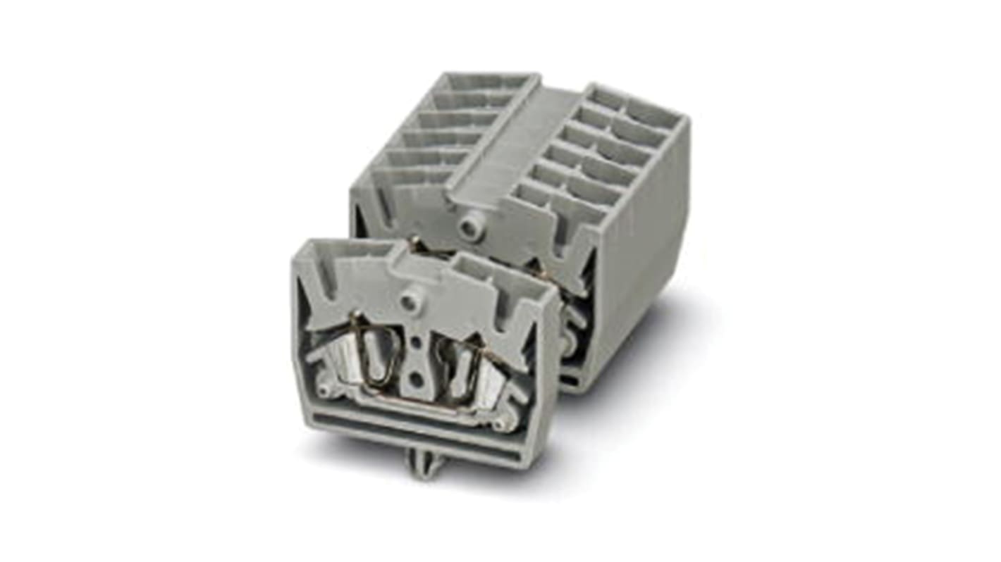 Phoenix Contact MSB 2.5-FE-RZ Series DIN Rail Terminal Block, 0.08 → 4mm², Spring Clamp Termination