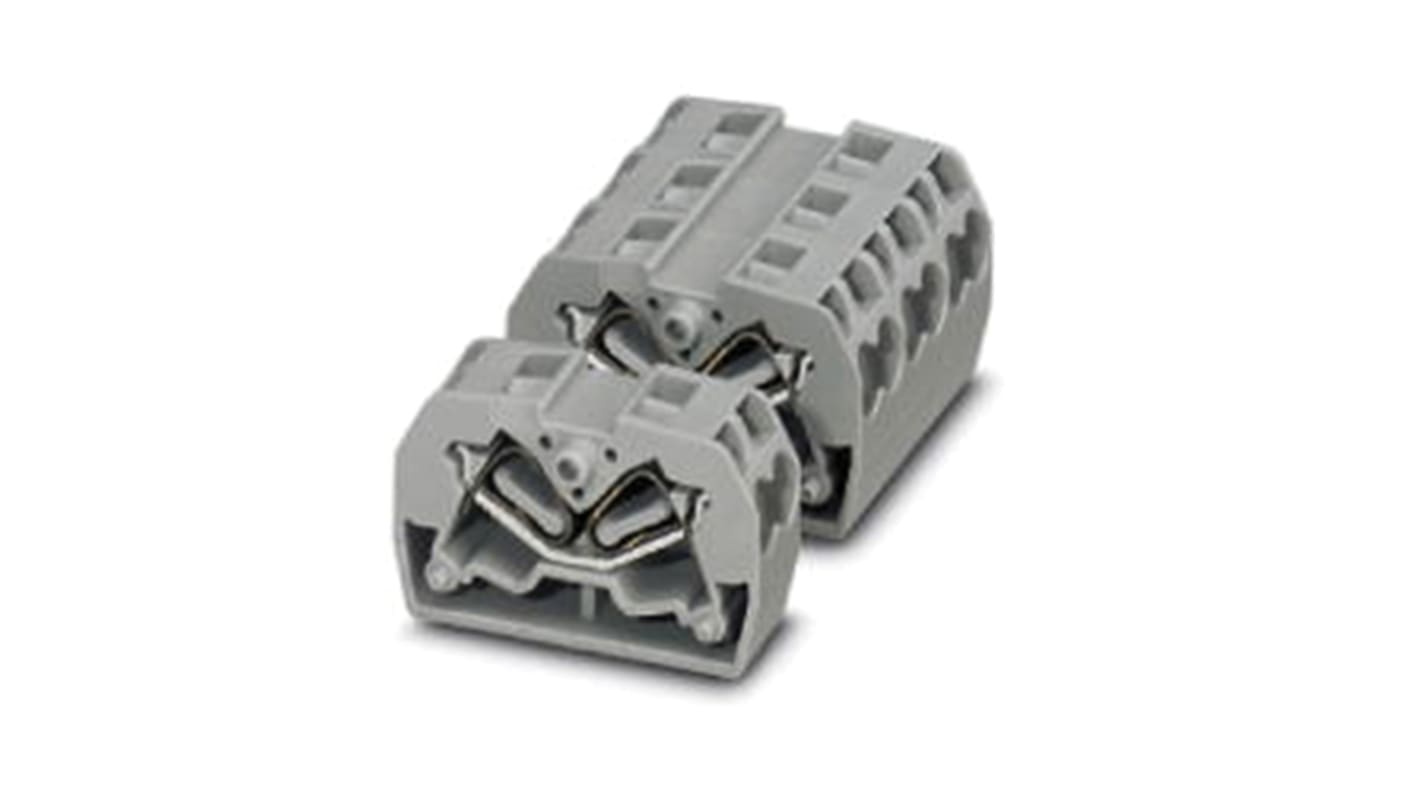 Phoenix Contact MSDBV 2.5-M BU Series DIN Rail Terminal Block, 0.08 → 4mm², Spring Clamp Termination