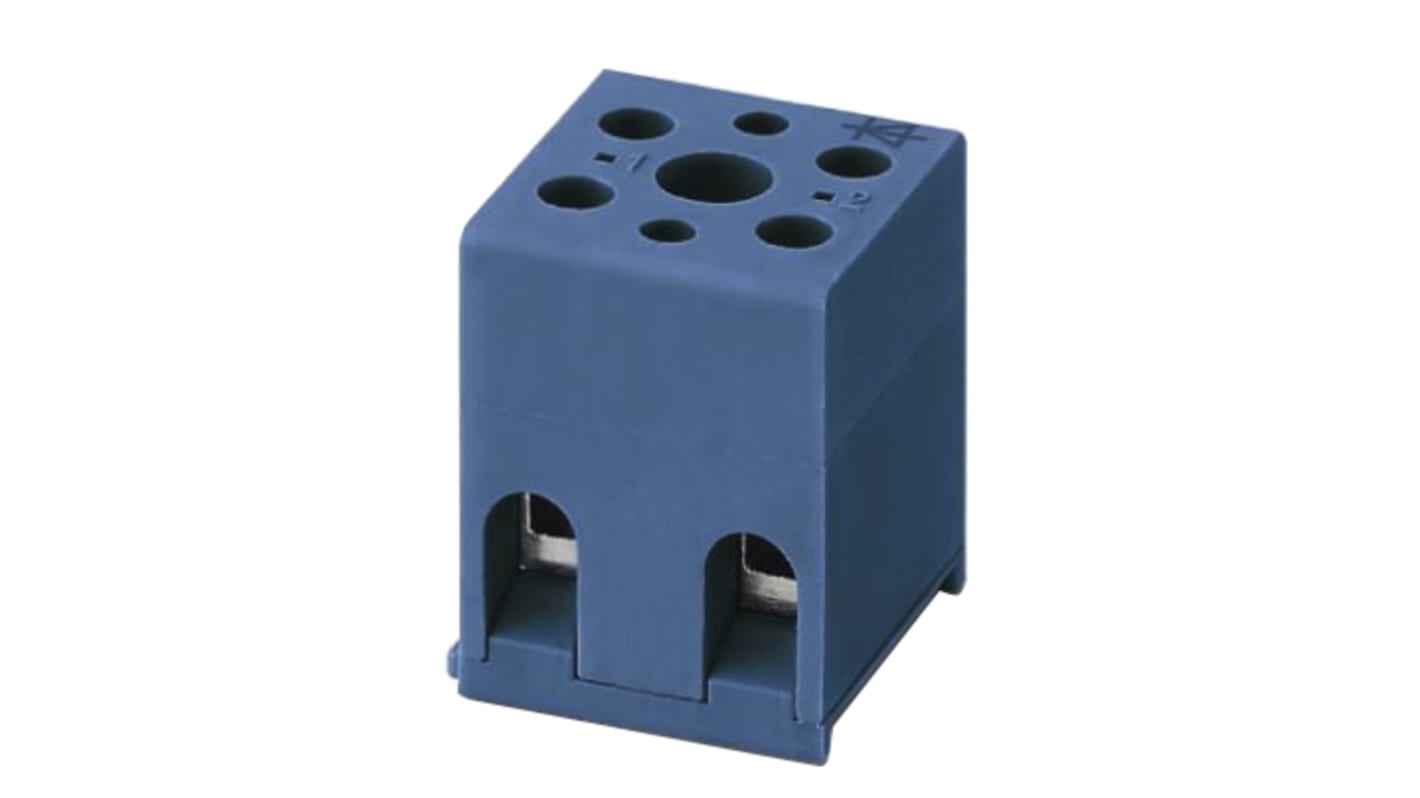 Phoenix Contact G5/ 2 DIO SO BU Series Blue DIN Rail Terminal Block, 0.2 → 4mm², Screw Termination